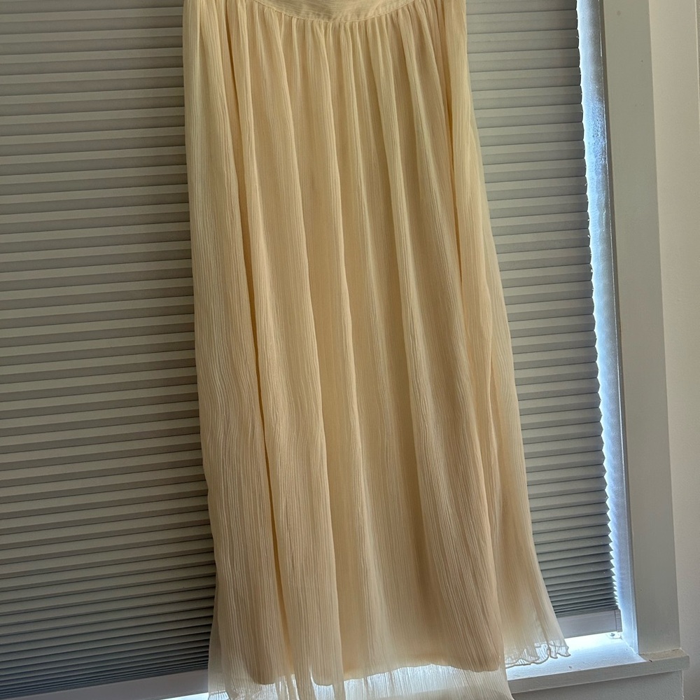 Zara Cream A-Line Skirt